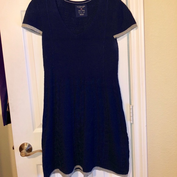 U.S. POLO ASSN. NAVY BLUE & GREY SWEATER DRESS💙 - Picture 5 of 5